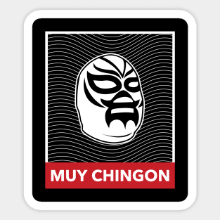 Muy Chingon Luchador Wrestler T-Shirt Sticker